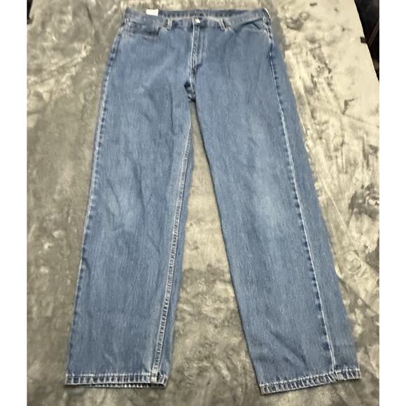 Levi's 550 Jeans Mens 38x34 Blue Straight Denim Rugged Workwear Biker Pants‎ - Picture 2 of 14